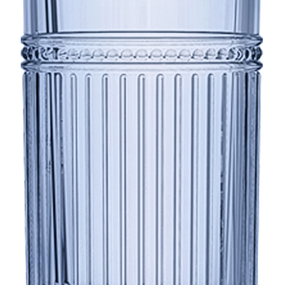 Fotografia para o produto Jogo de 6 copos altos em vidro 360ml A15cm cor azul luster