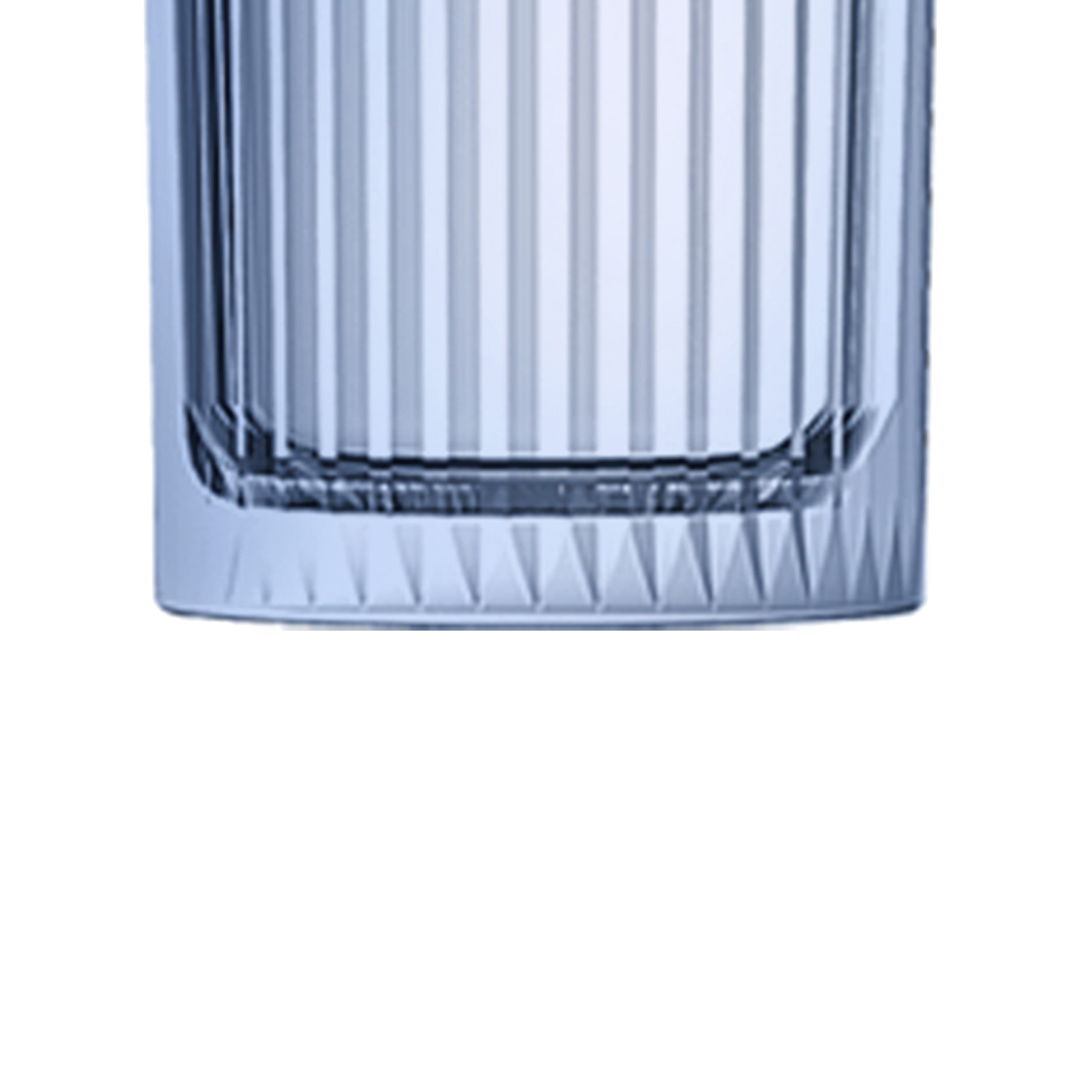 Fotografia para o produto Jogo de 6 copos altos em vidro 360ml A15cm cor azul luster