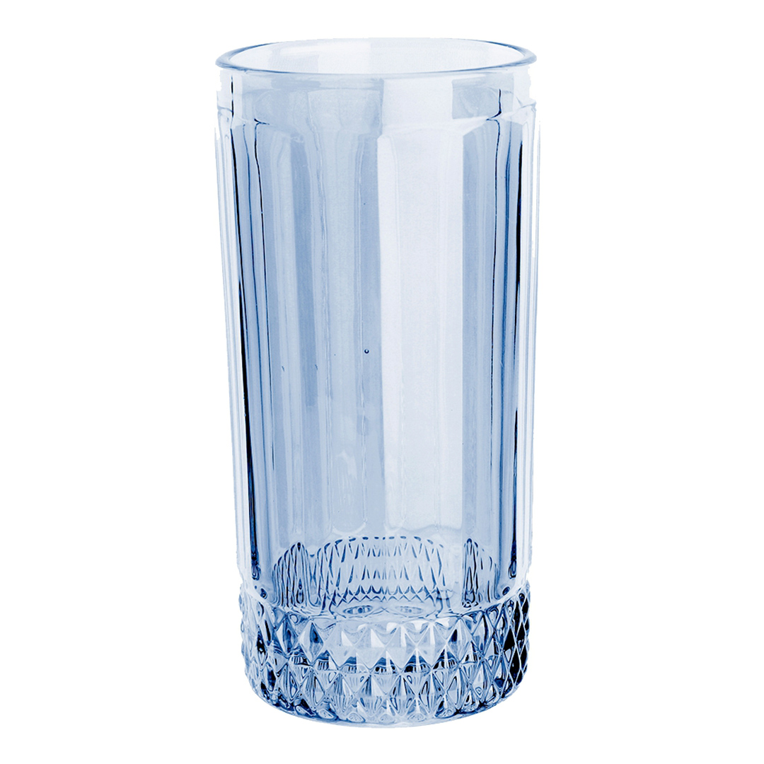 Imagem ilustrativa para Jogo de 6 copos altos em vidro 360ml A15cm cor azul luster