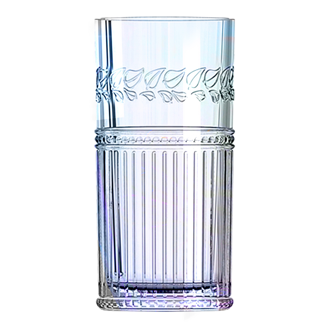 Imagem ilustrativa para Jogo de 6 copos altos em vidro 360ml A15cm cor furta-cor