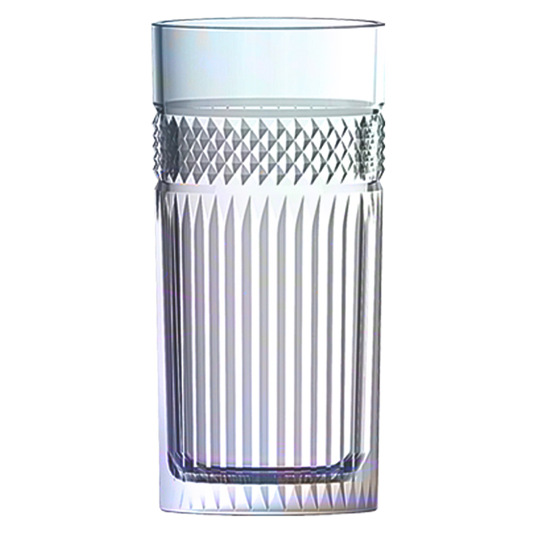 Imagem ilustrativa para Jogo de 6 copos altos em vidro 360ml A15cm cor furta-cor