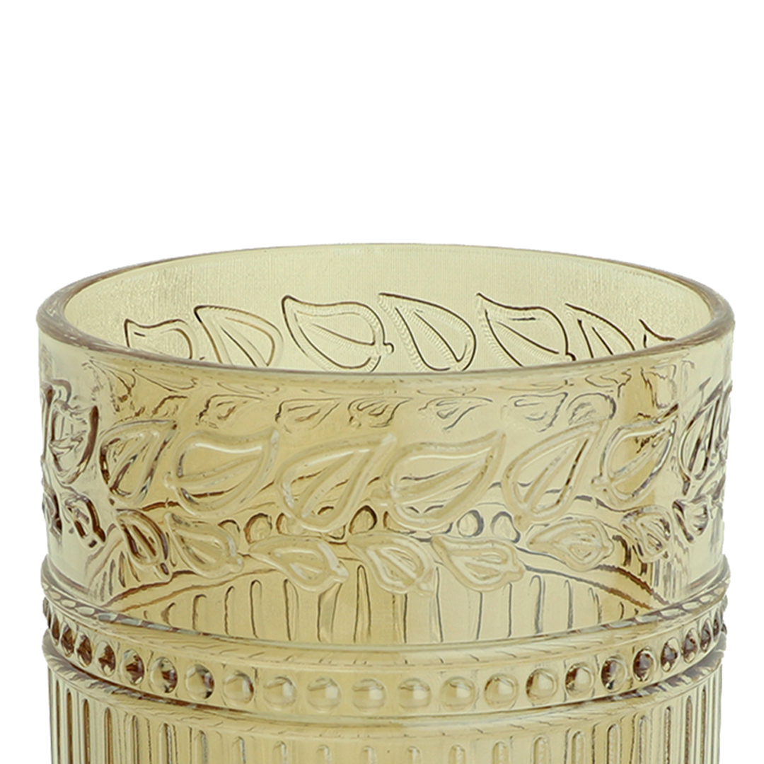 Fotografia para o produto Jogo de 6 copos baixos em vidro 320ml A9cm cor âmbar luster