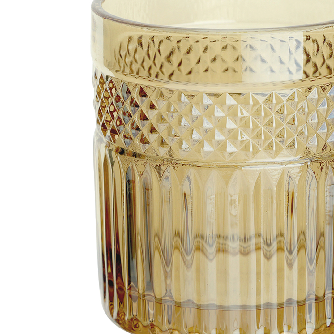 Fotografia para o produto Jogo de 6 copos baixos em vidro 320ml A9cm cor âmbar luster