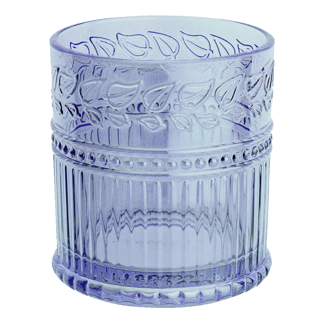 Fotografia para o produto Jogo de 6 copos baixos em vidro 320ml A9cm cor azul luster