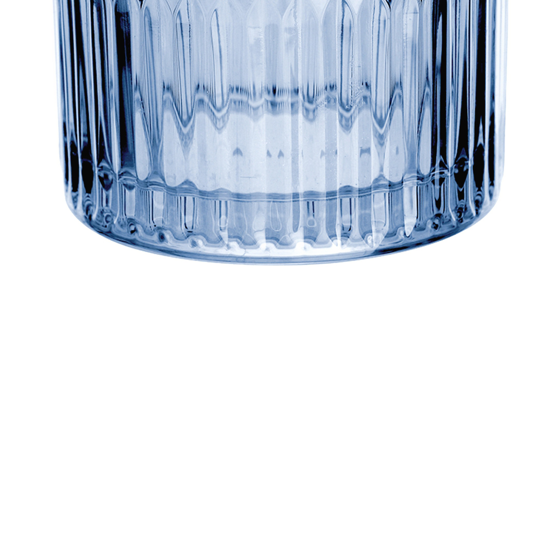 Fotografia para o produto Jogo de 6 copos baixos em vidro 320ml A9cm cor azul luster