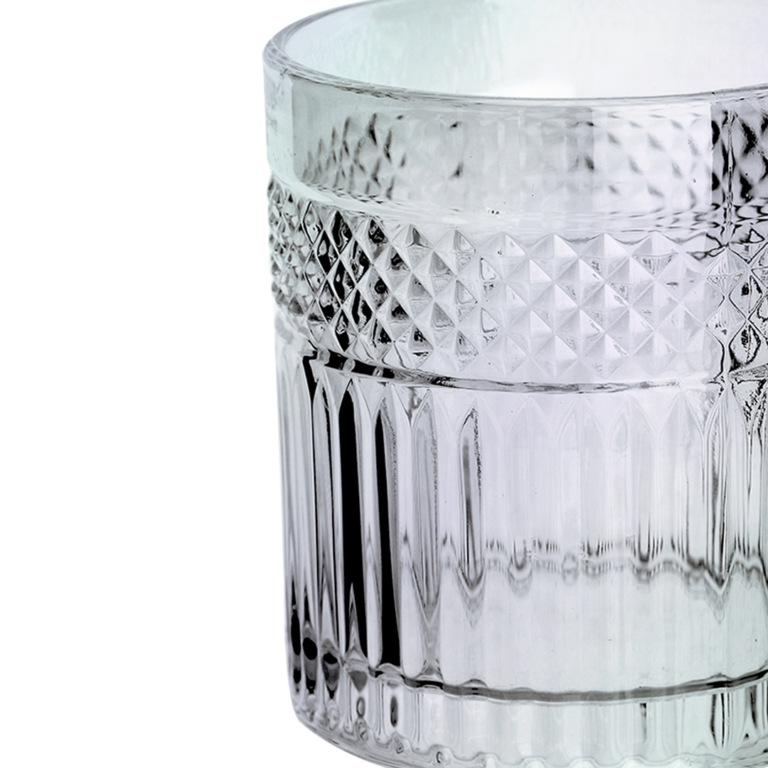 Fotografia para o produto Jogo de 6 copos baixos em vidro 320ml A9cm cor furta-cor