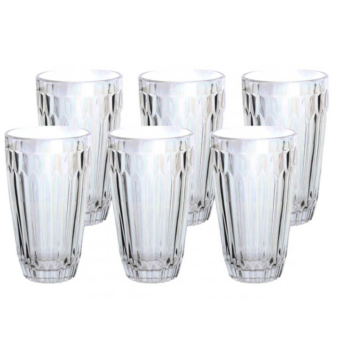 Fotografia para o produto Jogo de 6 copos em cristal ecológico 355ml A13cm cor furta-cor