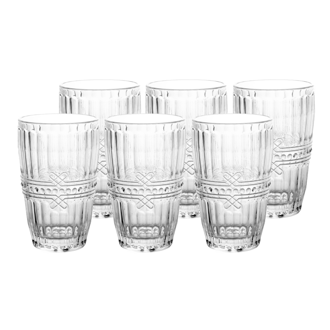 Imagem ilustrativa para Jogo de 6 copos em vidro 355ml A13cm