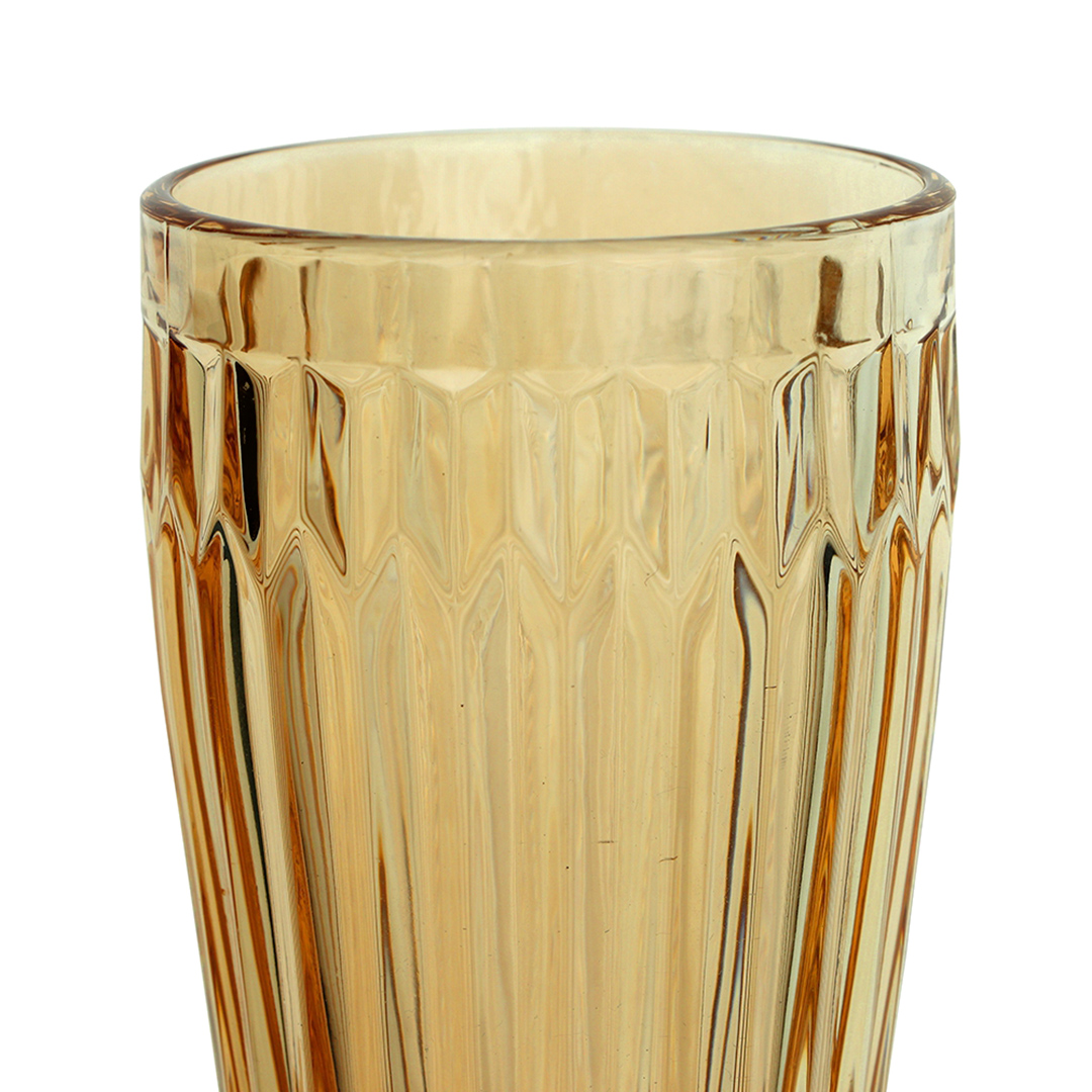 Fotografia para o produto Jogo de 6 copos em vidro 355ml A13cm cor âmbar luster