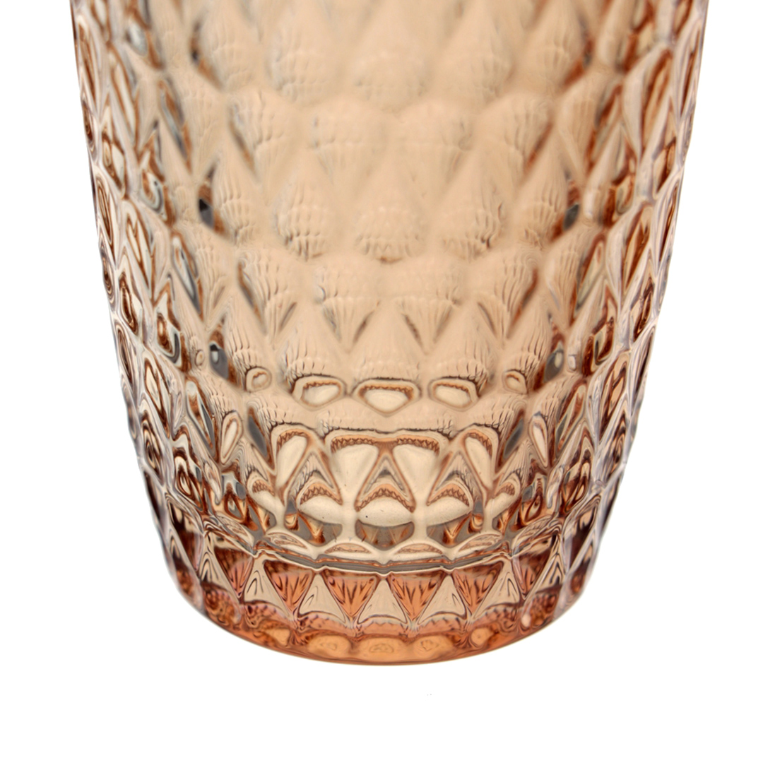 Fotografia para o produto Jogo de 6 copos em vidro 355ml A13cm cor âmbar luster