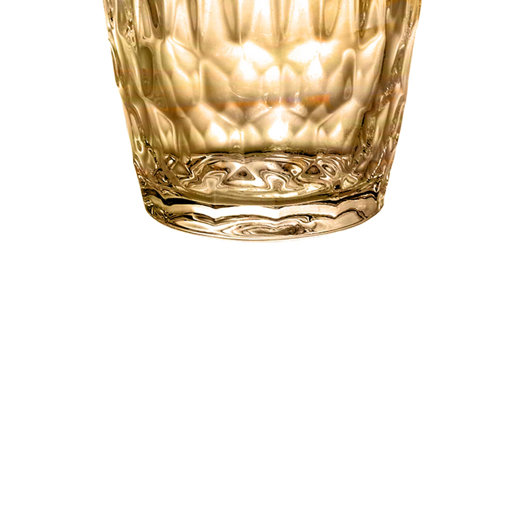 Fotografia para o produto Jogo de 6 copos em vidro 355ml A13cm cor âmbar luster