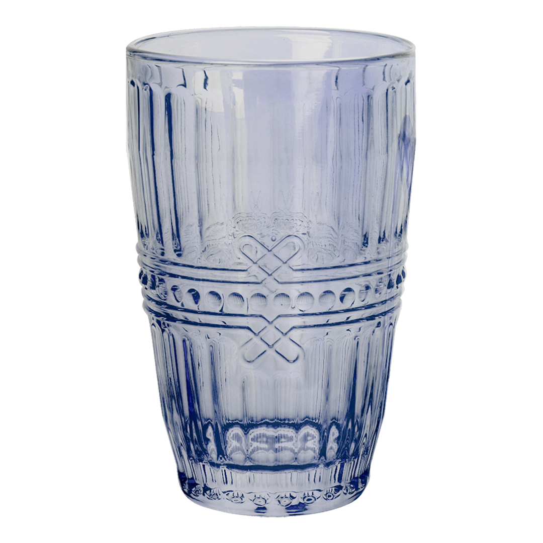 Imagem ilustrativa para Jogo de 6 copos em vidro 355ml A13cm cor azul luster