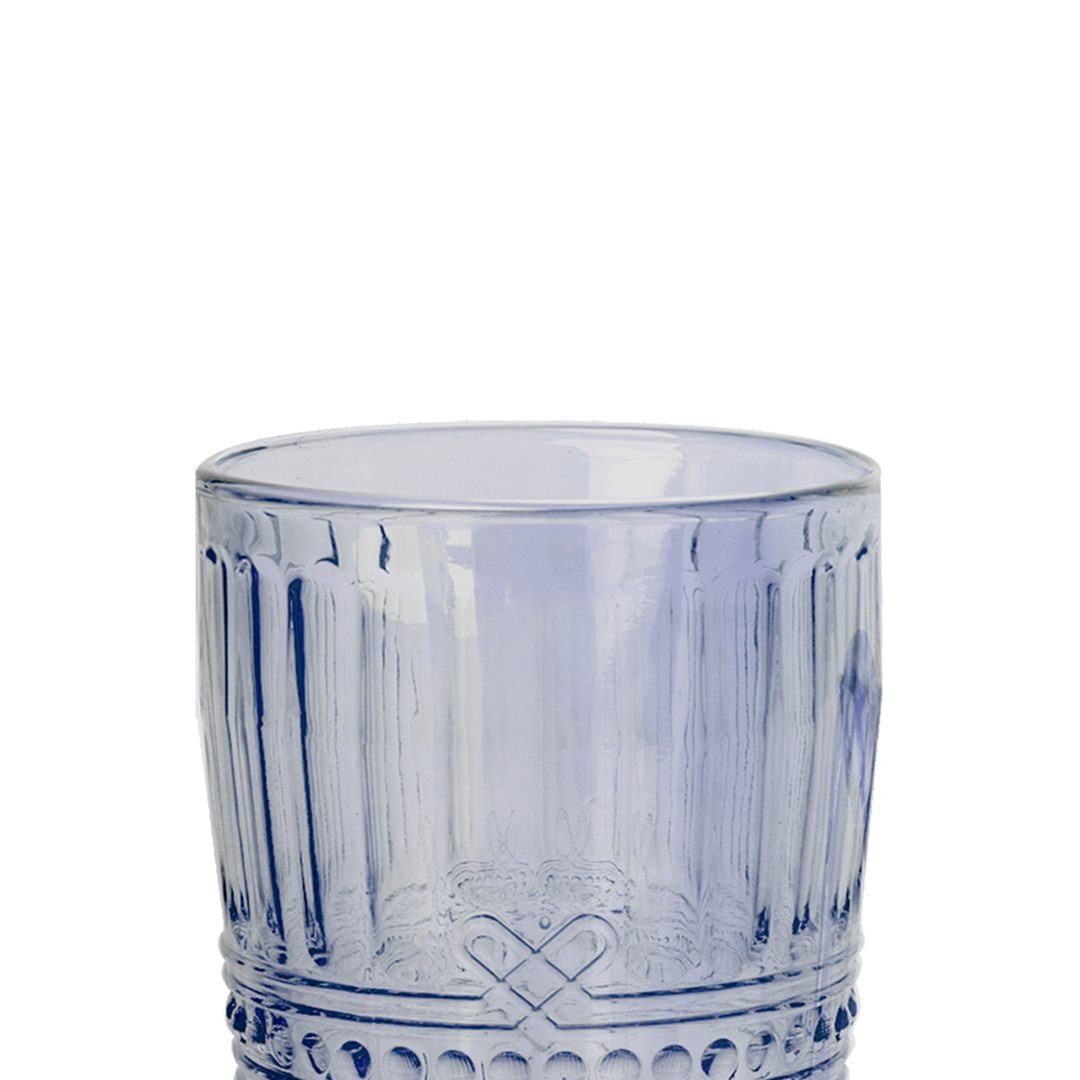 Fotografia para o produto Jogo de 6 copos em vidro 355ml A13cm cor azul luster