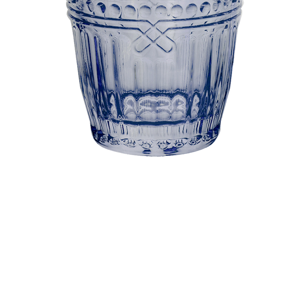 Fotografia para o produto Jogo de 6 copos em vidro 355ml A13cm cor azul luster