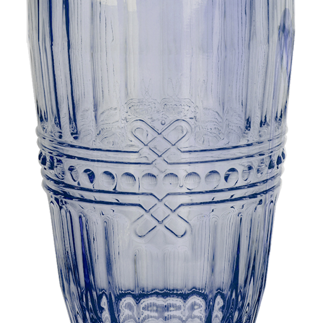 Fotografia para o produto Jogo de 6 copos em vidro 355ml A13cm cor azul luster