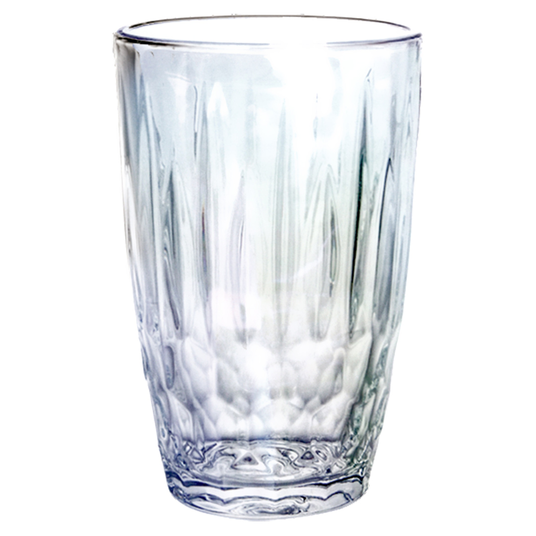 Imagem ilustrativa para Jogo de 6 copos em vidro 355ml A13cm cor furta-cor