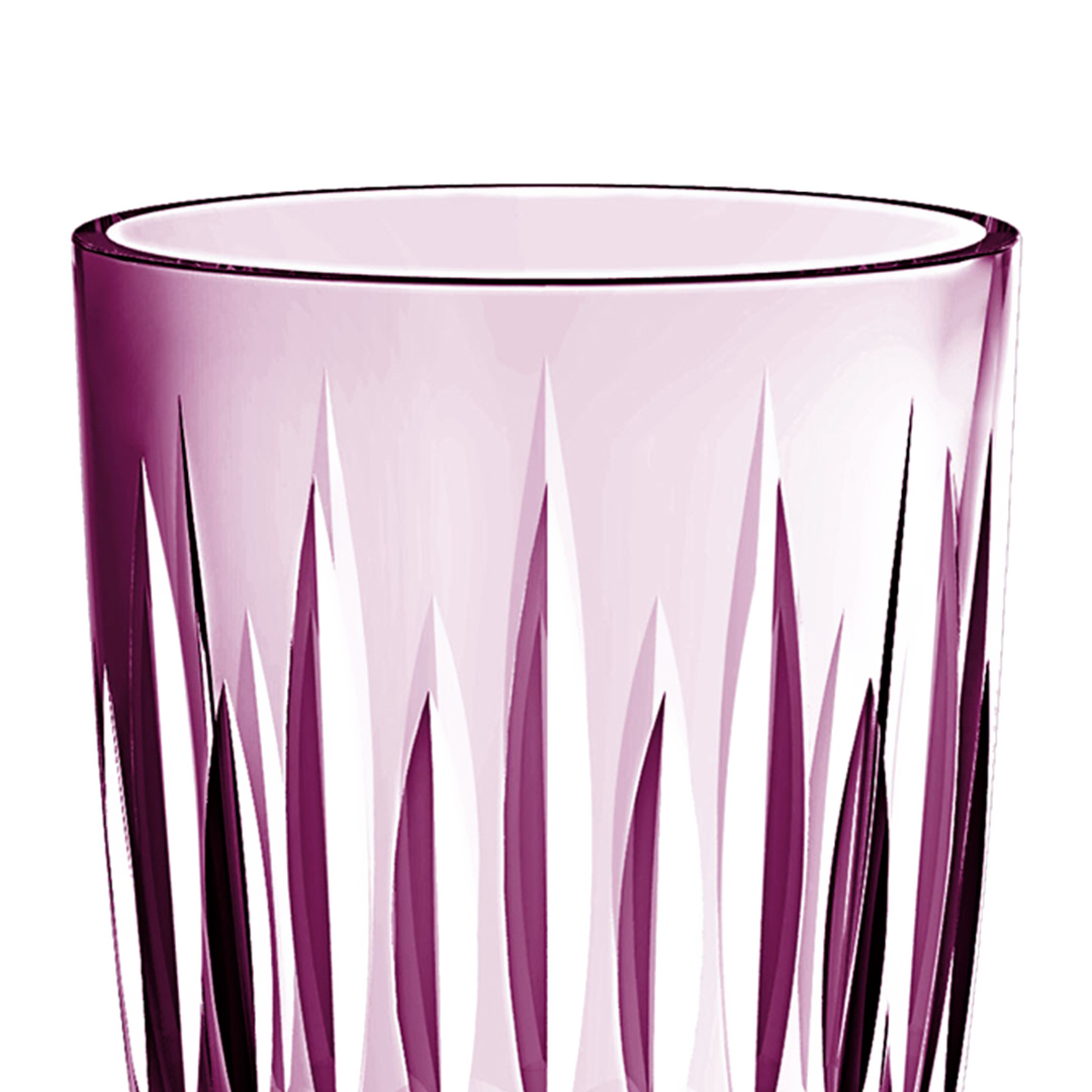 Fotografia para o produto Jogo de 6 copos em vidro 355ml A13cm cor roxa