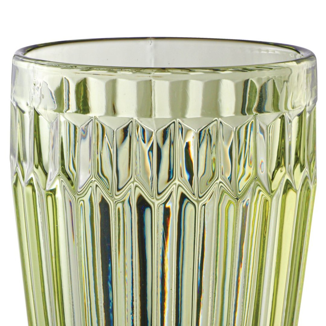 Fotografia para o produto Jogo de 6 copos em vidro 355ml A13cm cor verde