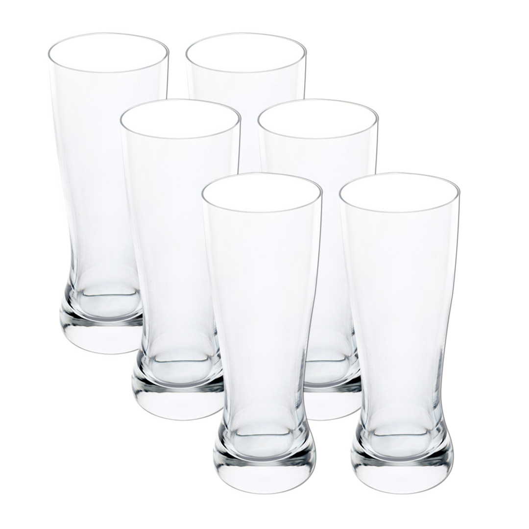 Imagem ilustrativa para Jogo de 6 copos para cerveja Catarinense em cristal ecológico 200ml A14,5cm