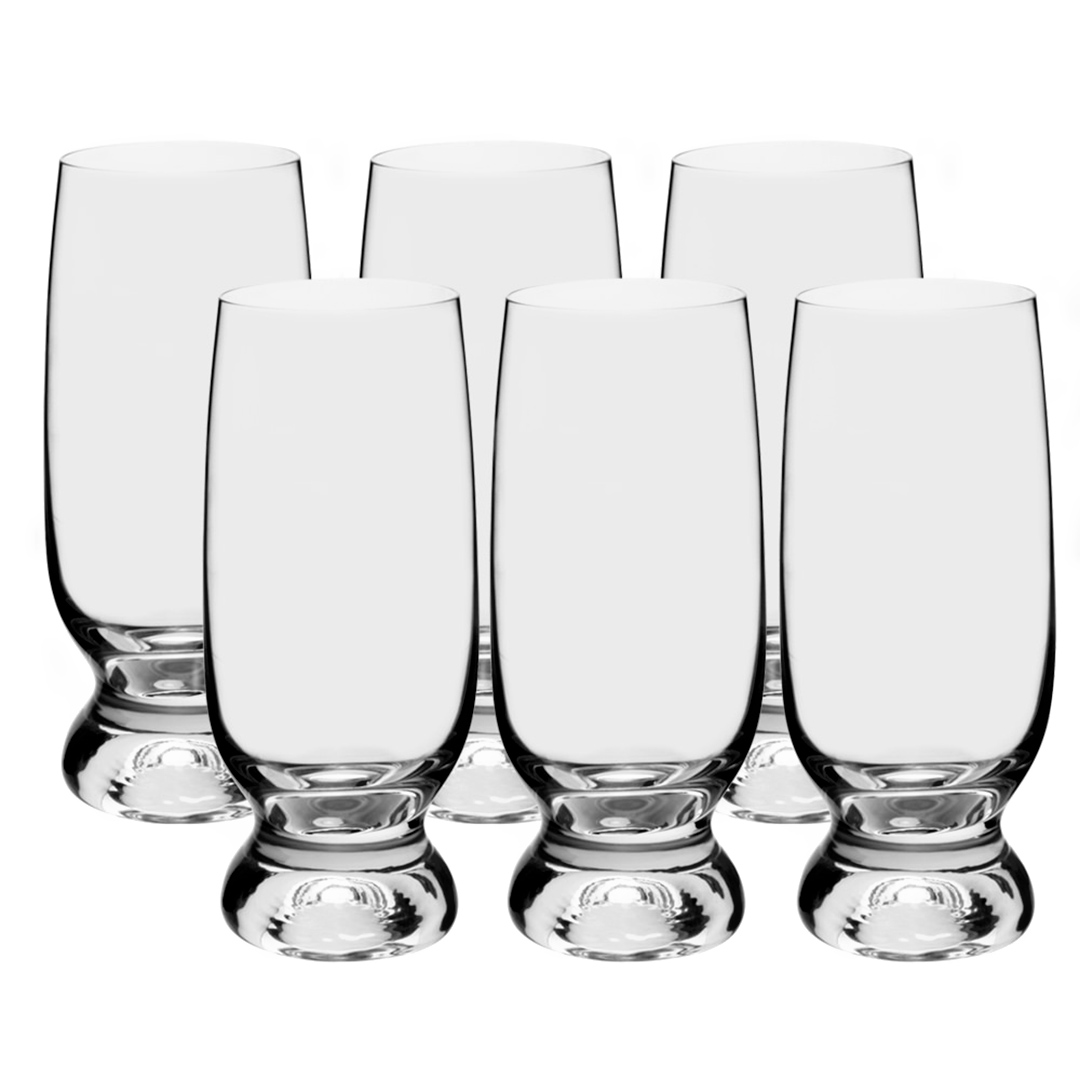 Imagem ilustrativa para Jogo de 6 copos para cerveja Gina em cristal ecológico 350ml A16cm