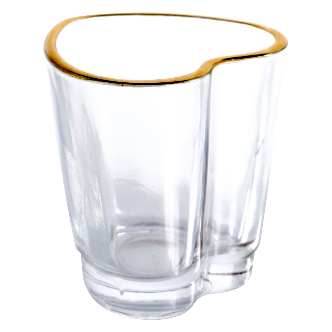 Fotografia para o produto Jogo de 6 copos para shot em vidro com borda dourada 45ml A5cm