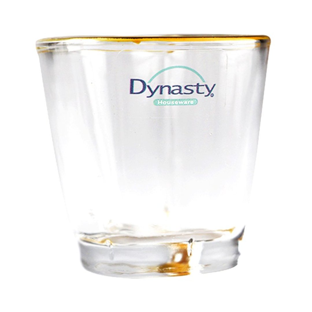 Fotografia para o produto Jogo de 6 copos para shot em vidro com borda dourada 45ml A5cm