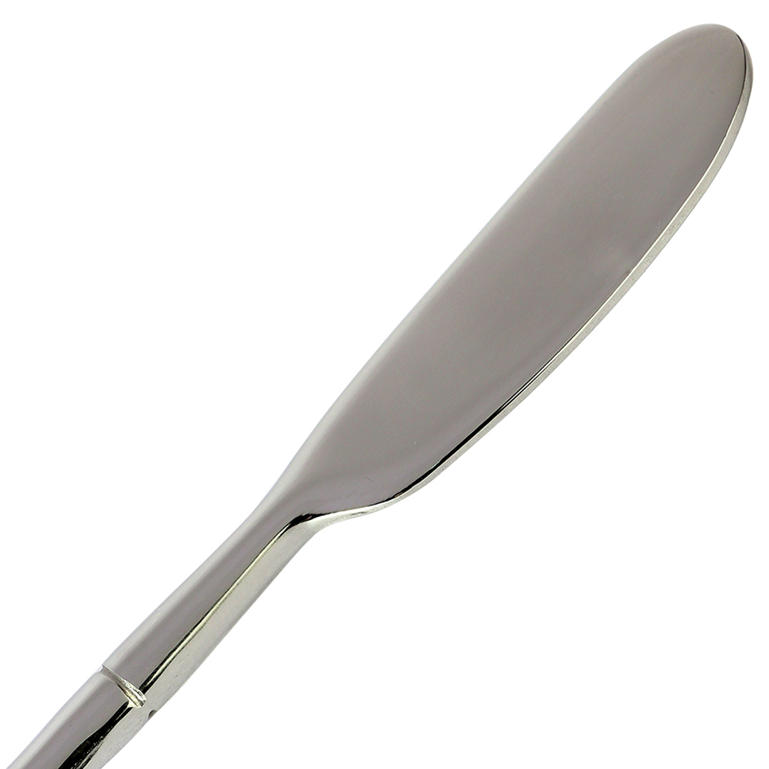 Fotografia para o produto Jogo de 6 espátulas em aço inox com cabo estilo bambu e caixa