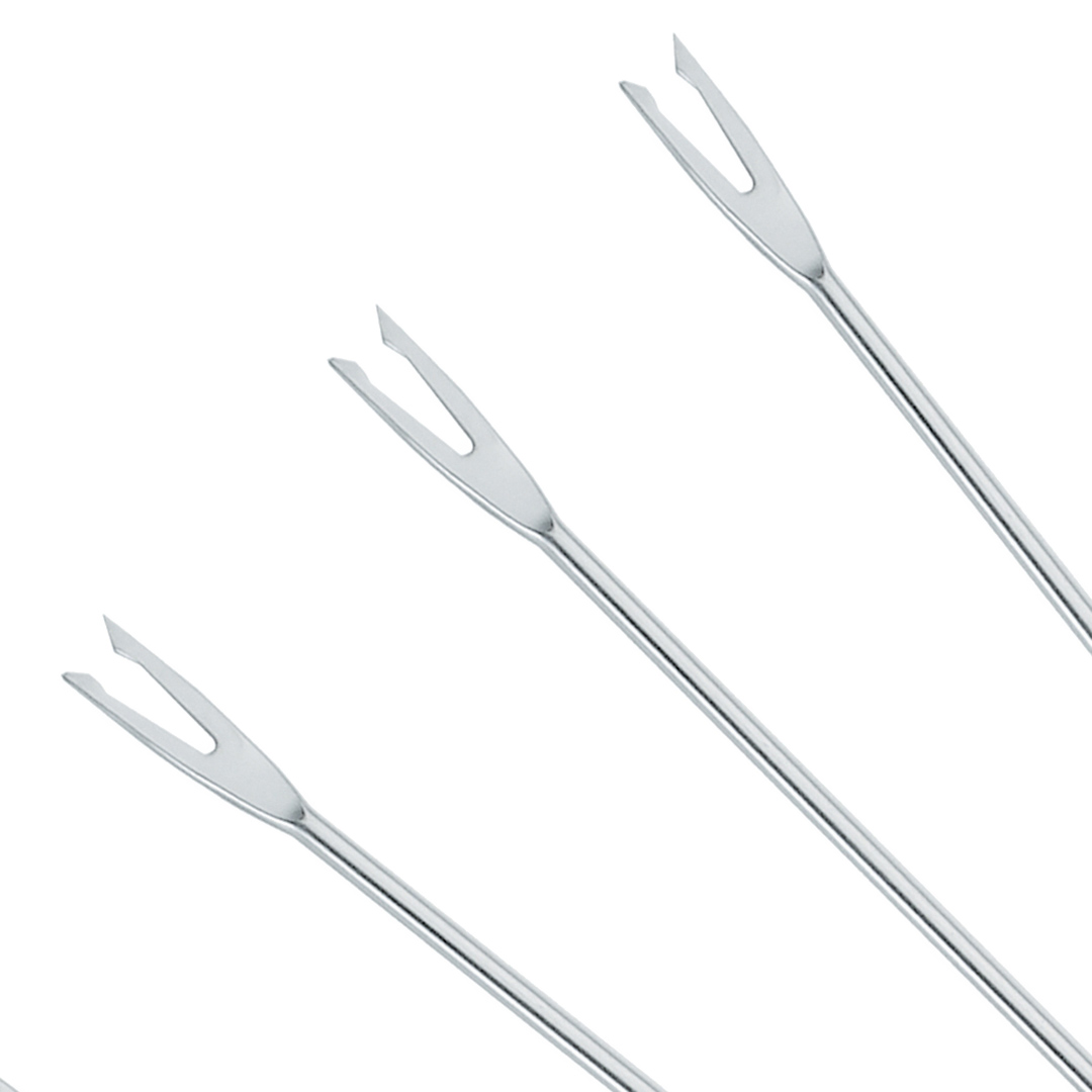Fotografia para o produto Jogo de 6 garfos para fondue em aço inox A23cm