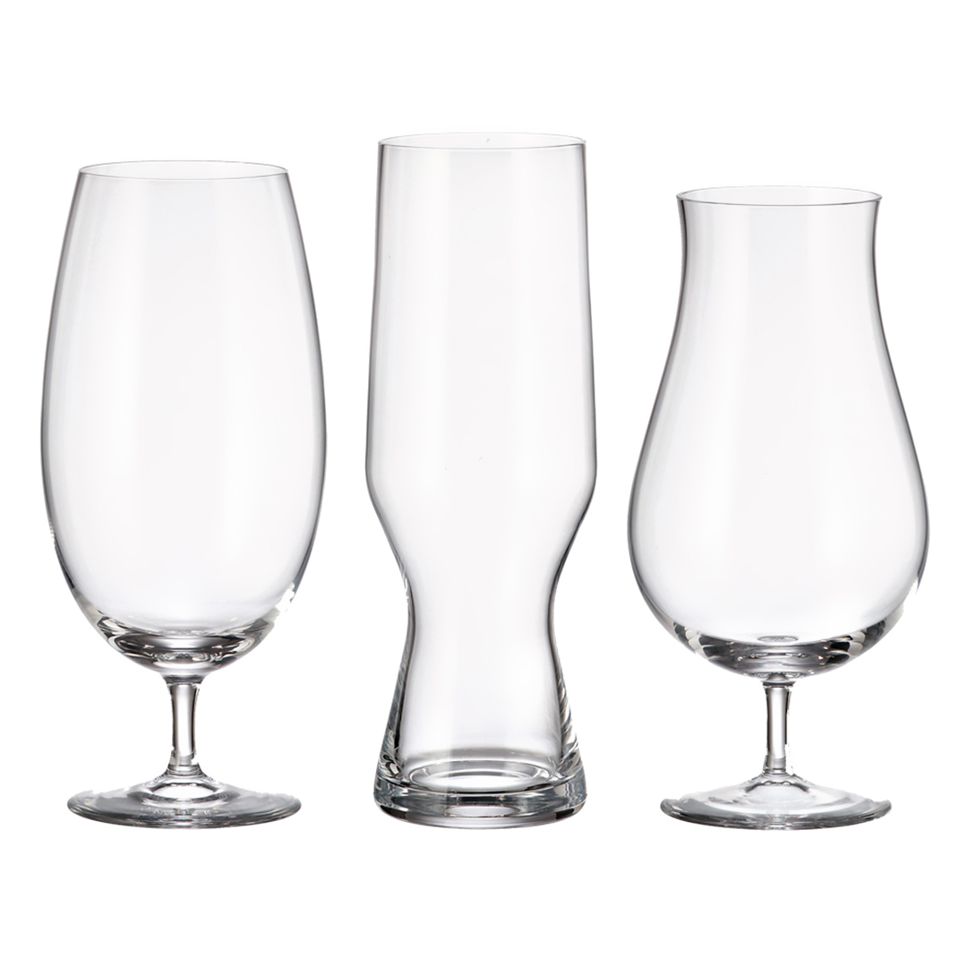 Imagem ilustrativa para Jogo de 6 peças para cerveja Beercraft em cristal ecológico 2x(550/630/680ml)