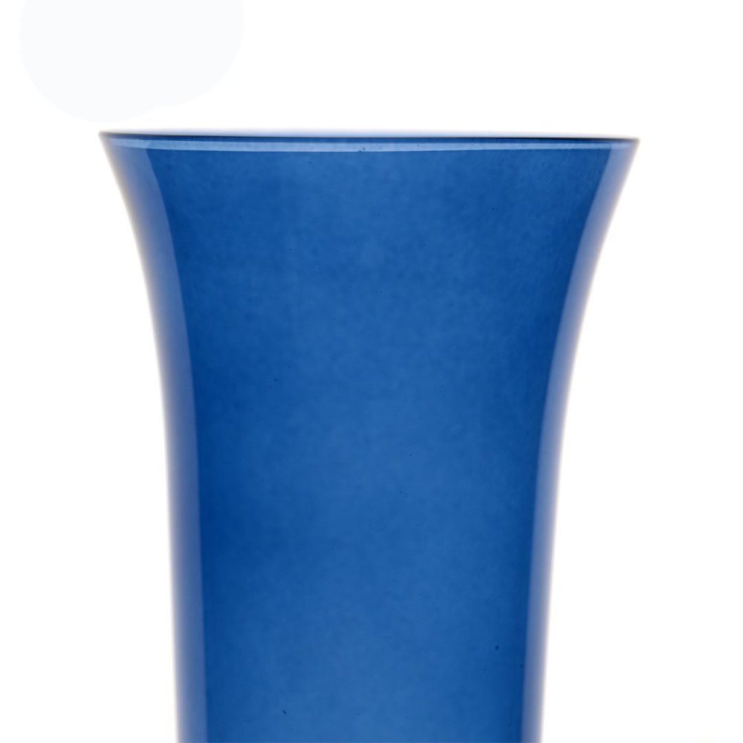 Fotografia para o produto Jogo de 6 taças decorada para champanhe em cristal ecológico 190ml A24,5cm cor azul