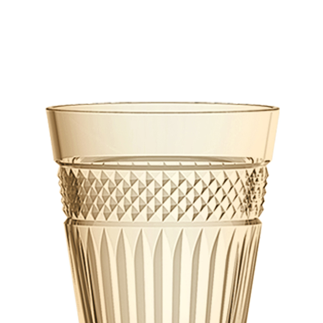 Fotografia para o produto Jogo de 6 taças em vidro 330ml A15cm cor âmbar luster