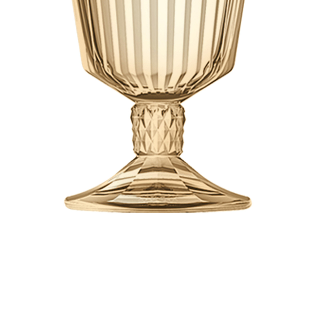 Fotografia para o produto Jogo de 6 taças em vidro 330ml A15cm cor âmbar luster