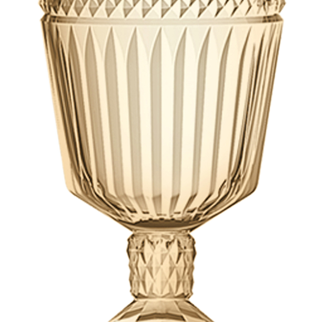 Fotografia para o produto Jogo de 6 taças em vidro 330ml A15cm cor âmbar luster