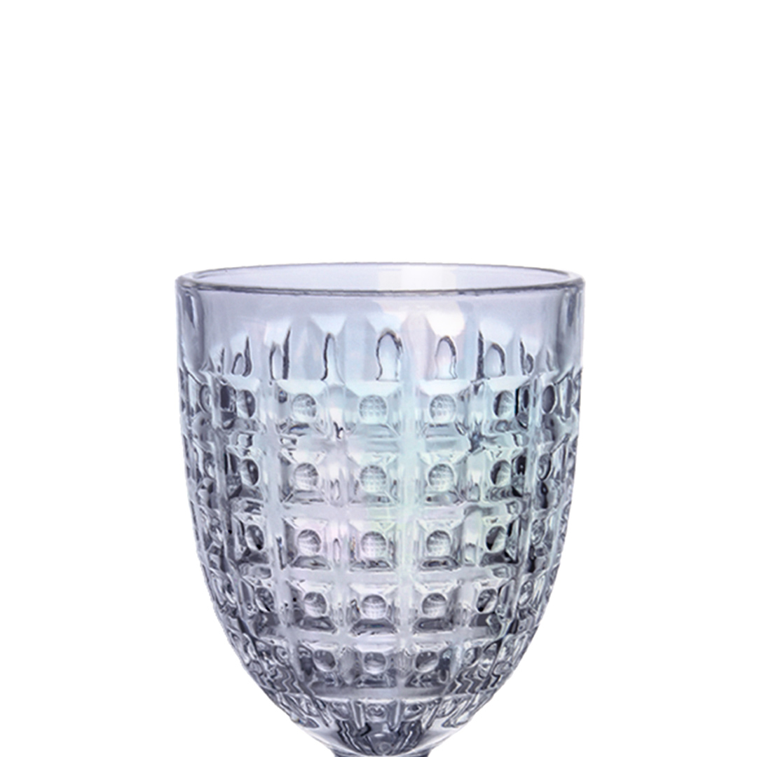 Fotografia para o produto Jogo de 6 taças em vidro 330ml A17cm cor furta-cor