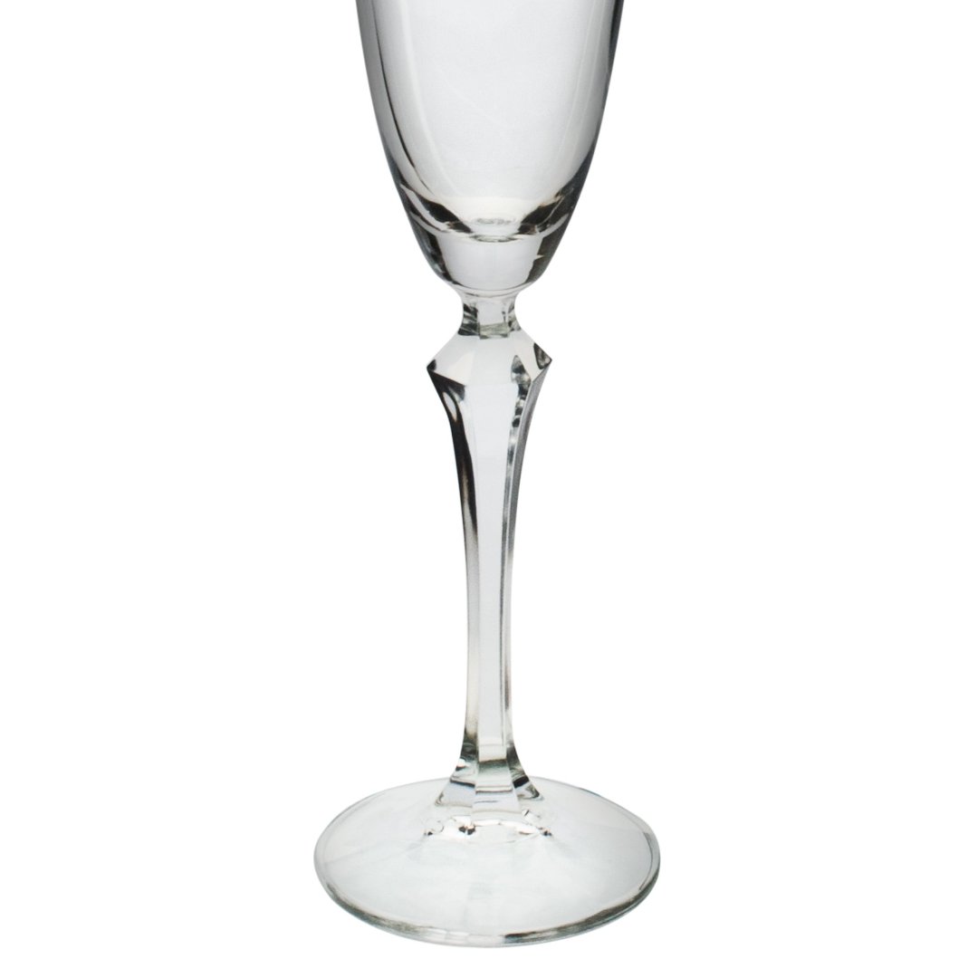 Fotografia para o produto Jogo de 6 taças gold rim para champanhe em cristal ecológico 200ml A25cm