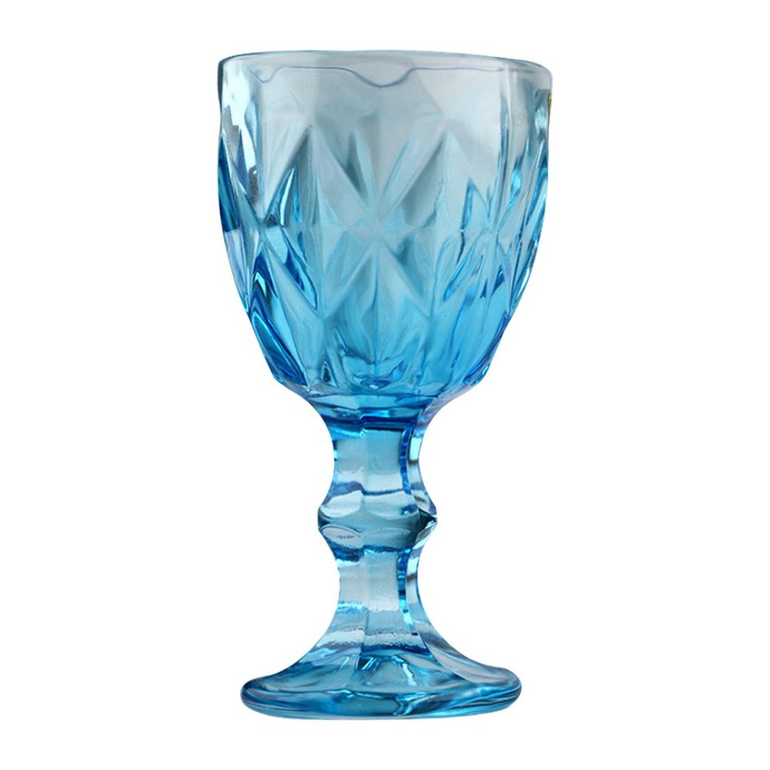 Fotografia para o produto Jogo de 6 tacas Matelasse em vidro 60ml A10,4cm colorida