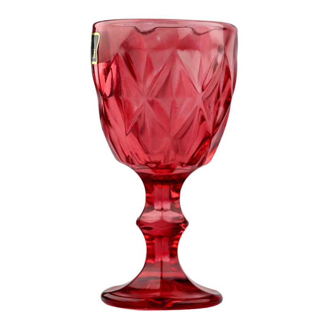 Fotografia para o produto Jogo de 6 tacas Matelasse em vidro 60ml A10,4cm colorida