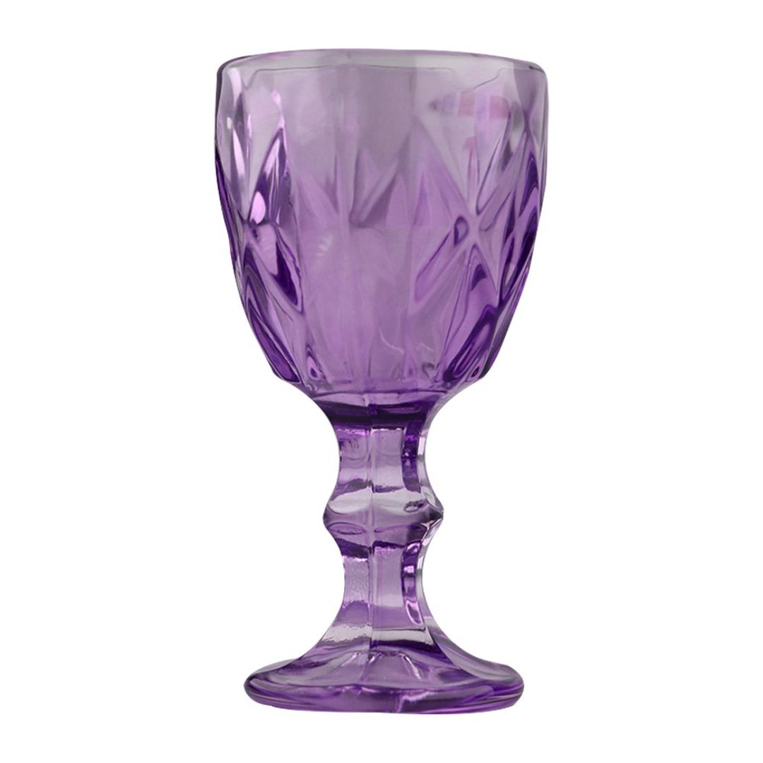 Fotografia para o produto Jogo de 6 tacas Matelasse em vidro 60ml A10,4cm colorida