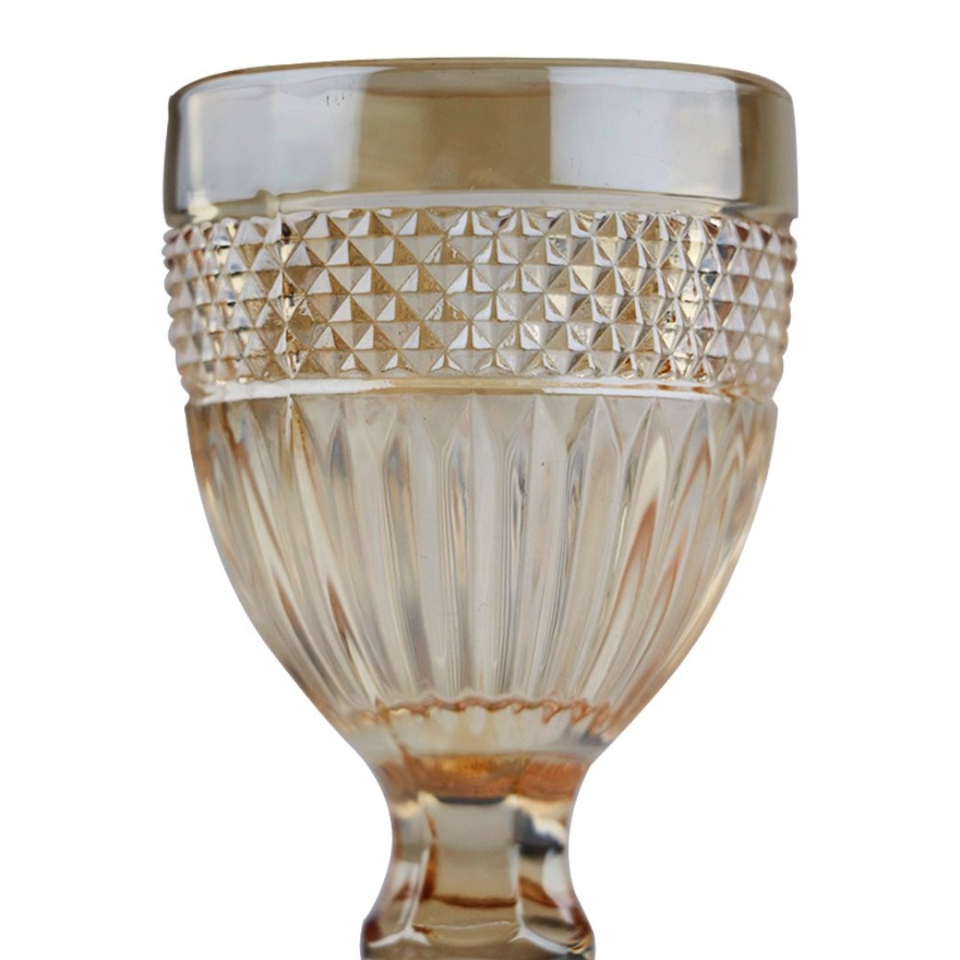 Fotografia para o produto Jogo de 6 taças Palace em vidro 60ml A10,4cm cor âmbar luster