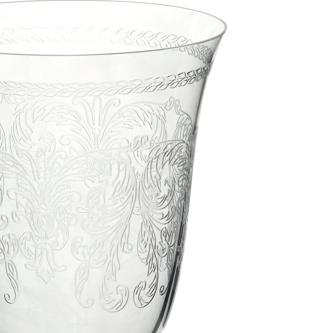 Fotografia para o produto Jogo de 6 taças pantografada para água em cristal ecológico 350ml A22cm