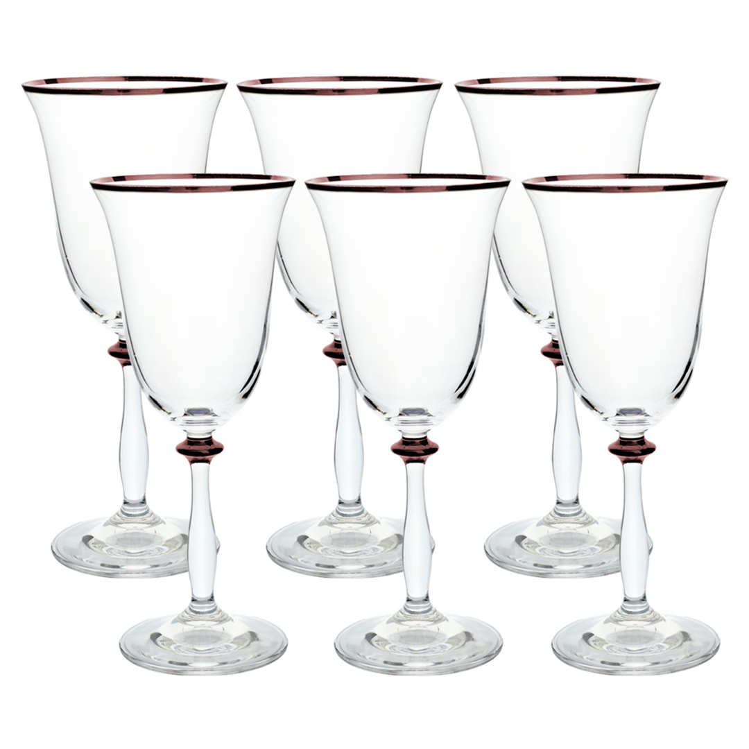 Fotografia para o produto Jogo de 6 taças para água em cristal ecológico 350ml A22cm