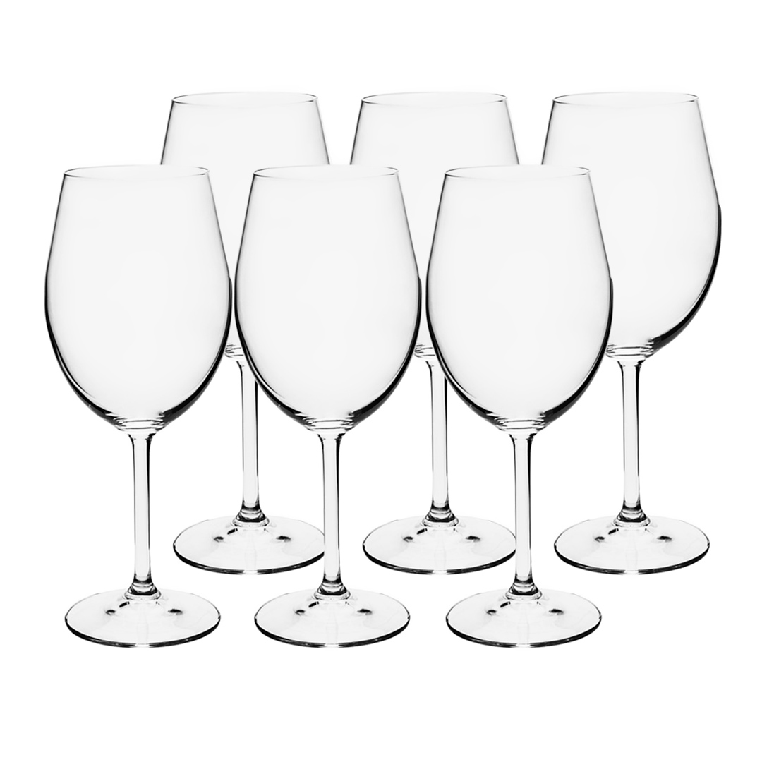 Imagem ilustrativa para Jogo de 6 taças para água em cristal ecológico 580ml A23cm