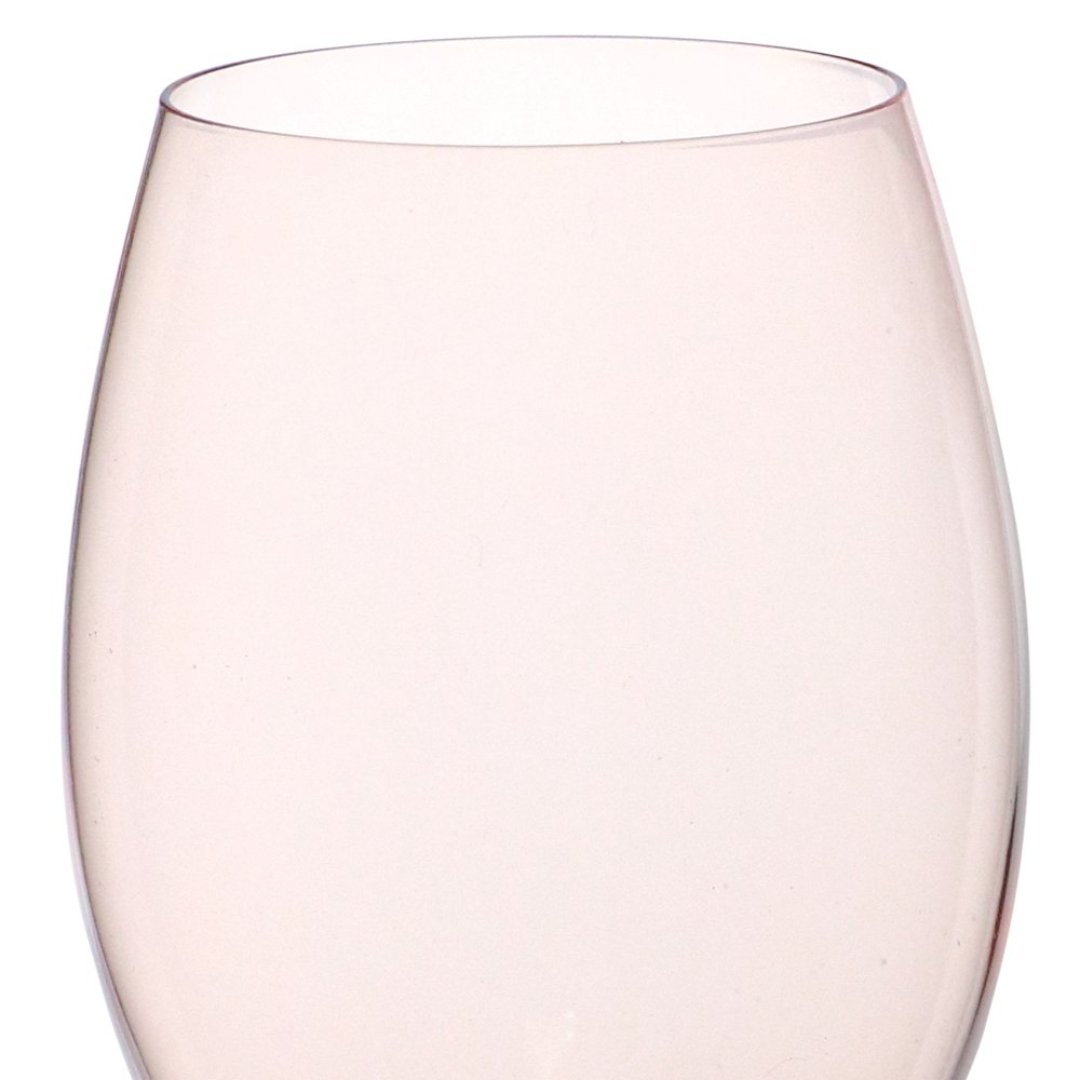 Fotografia para o produto Jogo de 6 taças para água em cristal ecológico 580ml A23cm cor rosa millennial