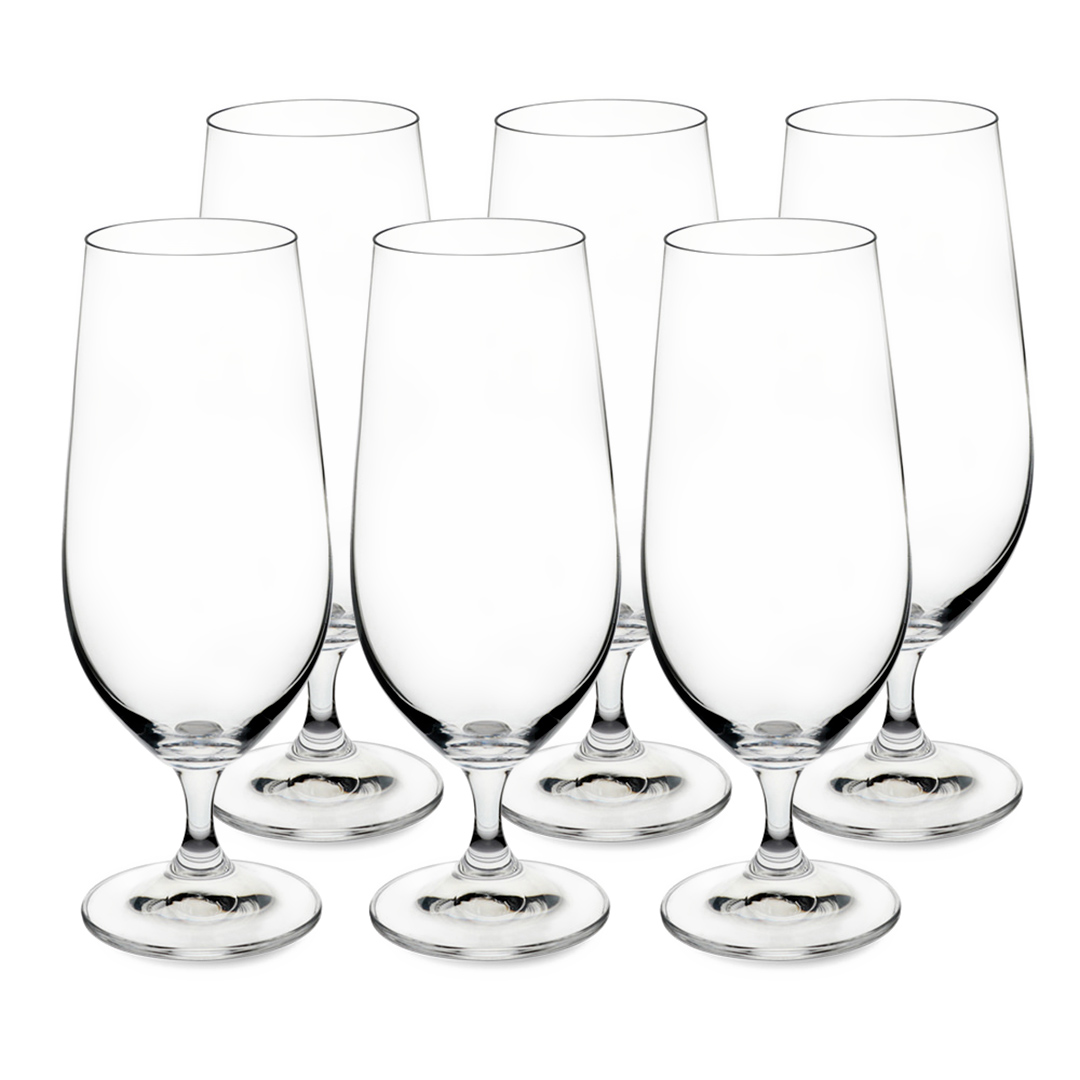 Fotografia para o produto Jogo de 6 taças para cerveja em cristal ecológico 380ml A19,5cm