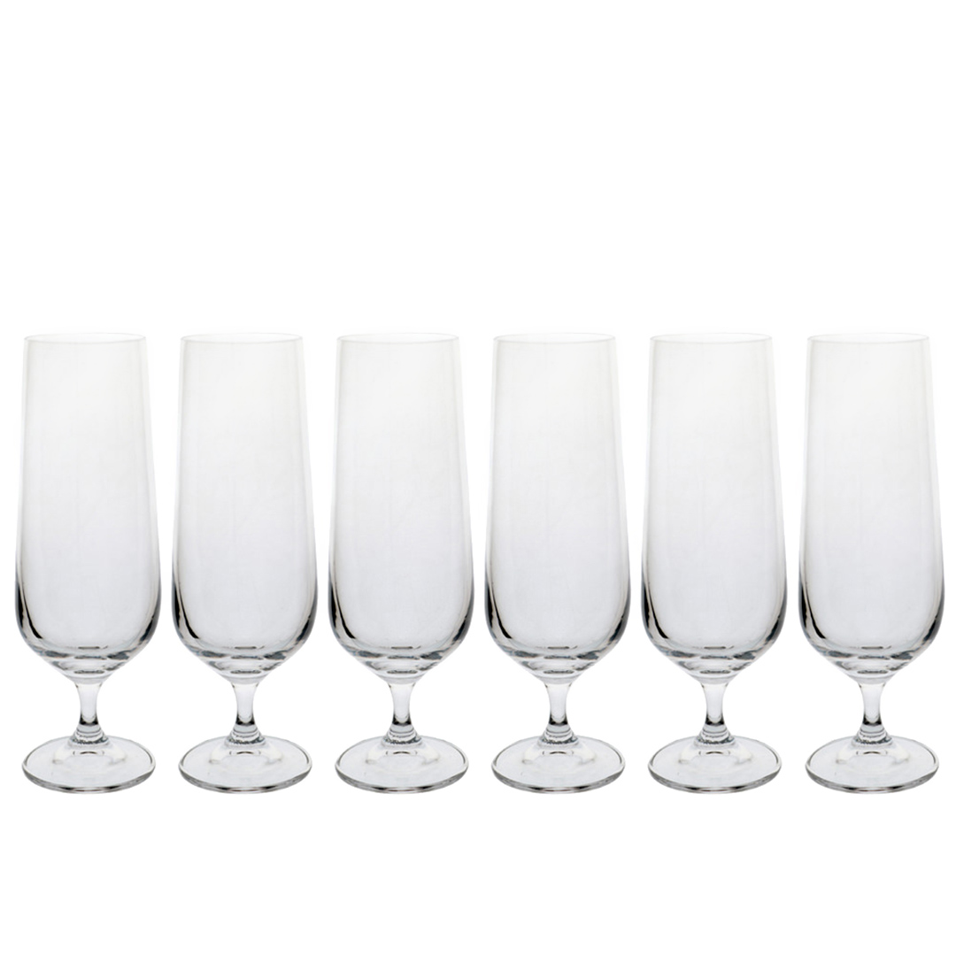 Imagem ilustrativa para Jogo de 6 taças para cerveja em cristal ecológico 380ml A20cm
