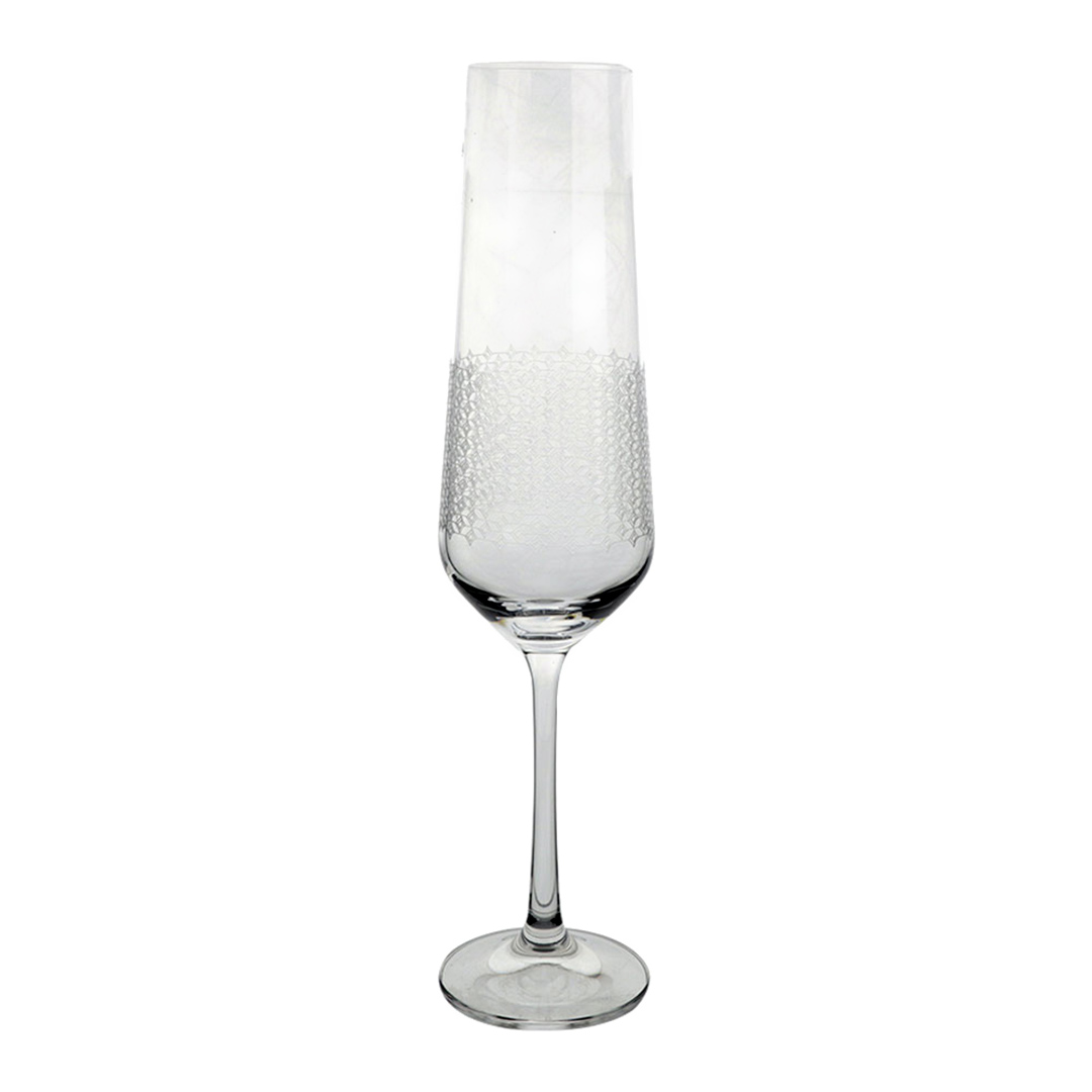 Fotografia para o produto Jogo de 6 taças para champagne em cristal ecológico 200ml A25cm