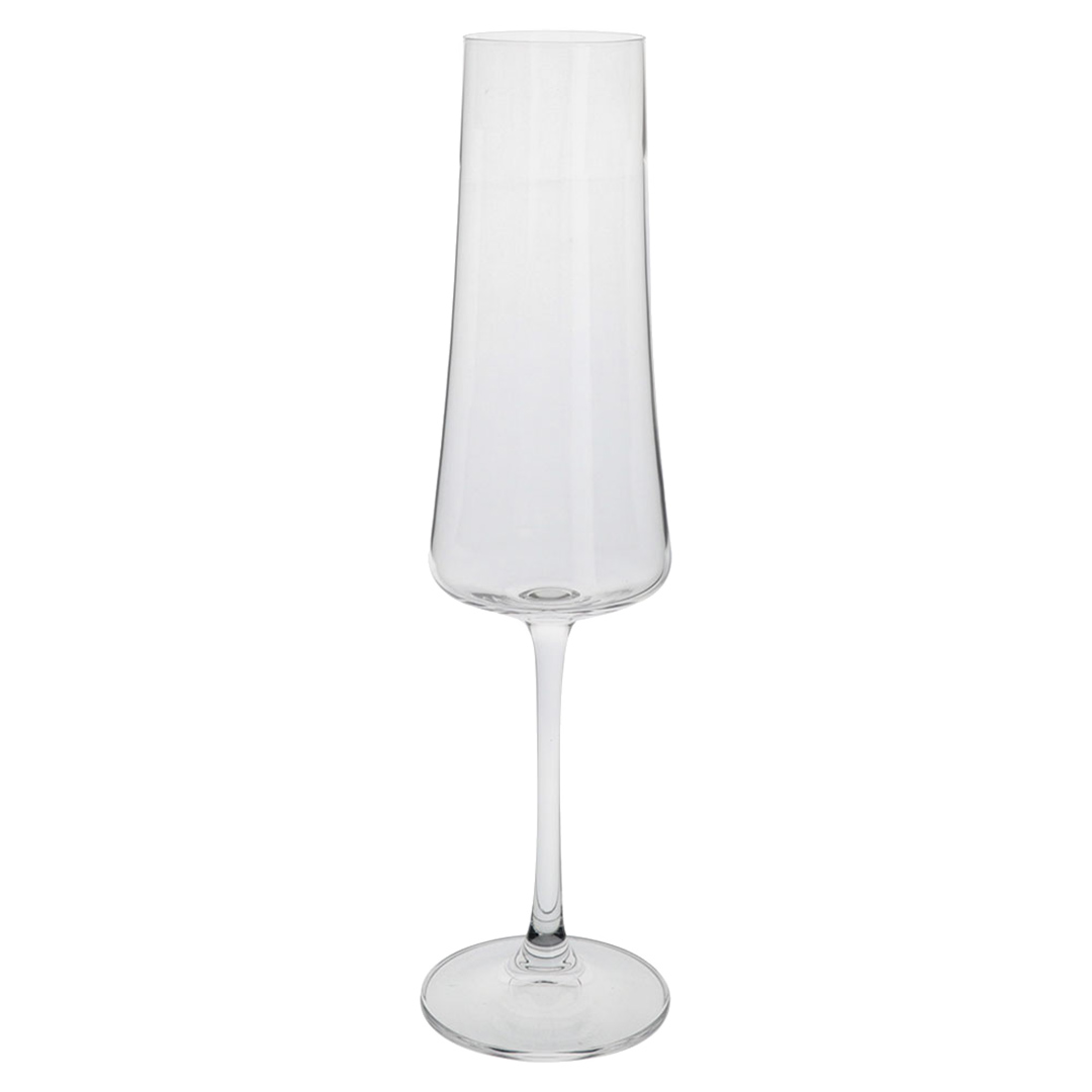 Imagem ilustrativa para Jogo de 6 taças para champanhe em cristal ecológico 210ml A26,5cm