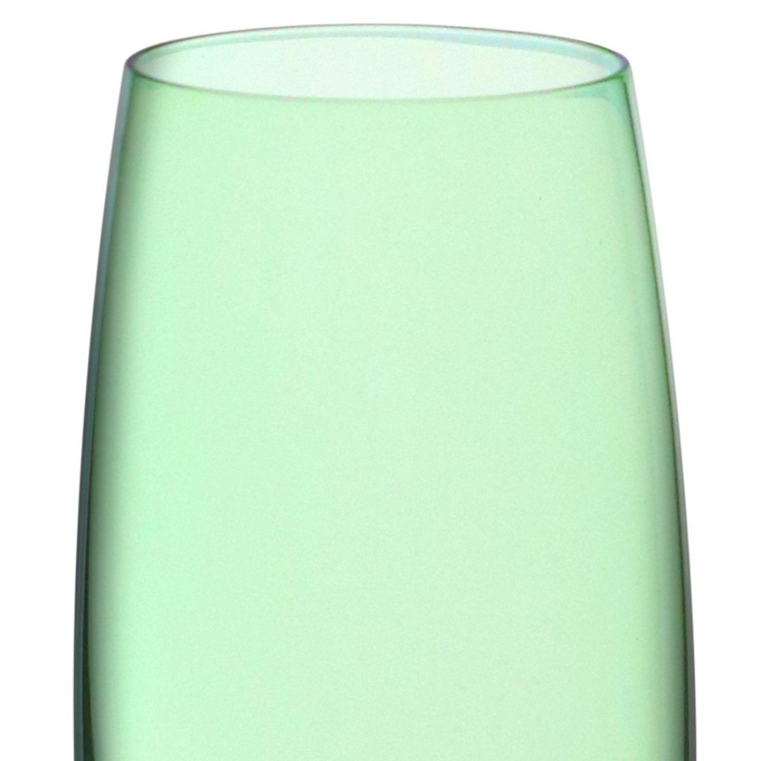 Fotografia para o produto Jogo de 6 taças para champanhe em cristal ecológico 220ml A24cm cor verde limao