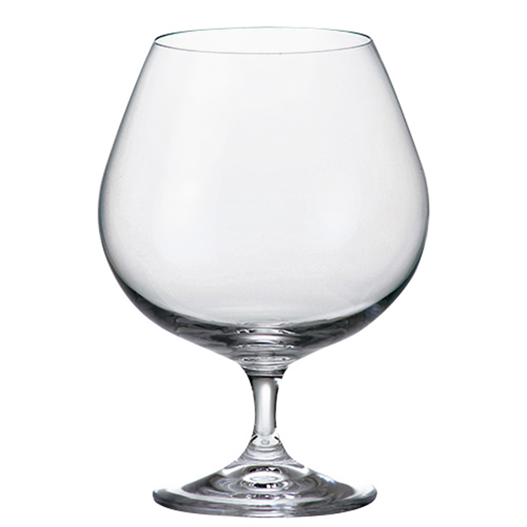 Imagem ilustrativa para Jogo de 6 taças para conhaque em cristal ecológico 690ml A23cm