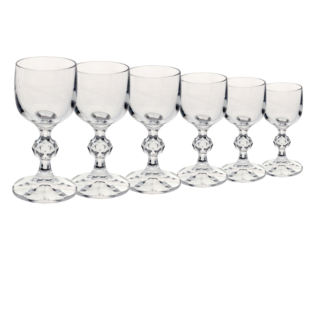 Imagem ilustrativa para Jogo de 6 taças para licor em cristal ecológico 50ml A10cm